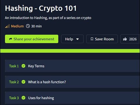 Hashing - Crypto 101 - Tryhackme