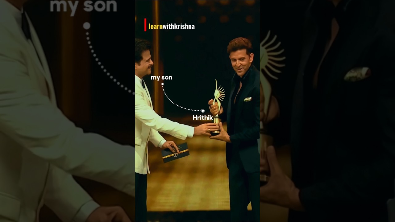 Hrithik Roshan Thanks Anil Kapoor with Heartfelt Words After Award Win 🎉