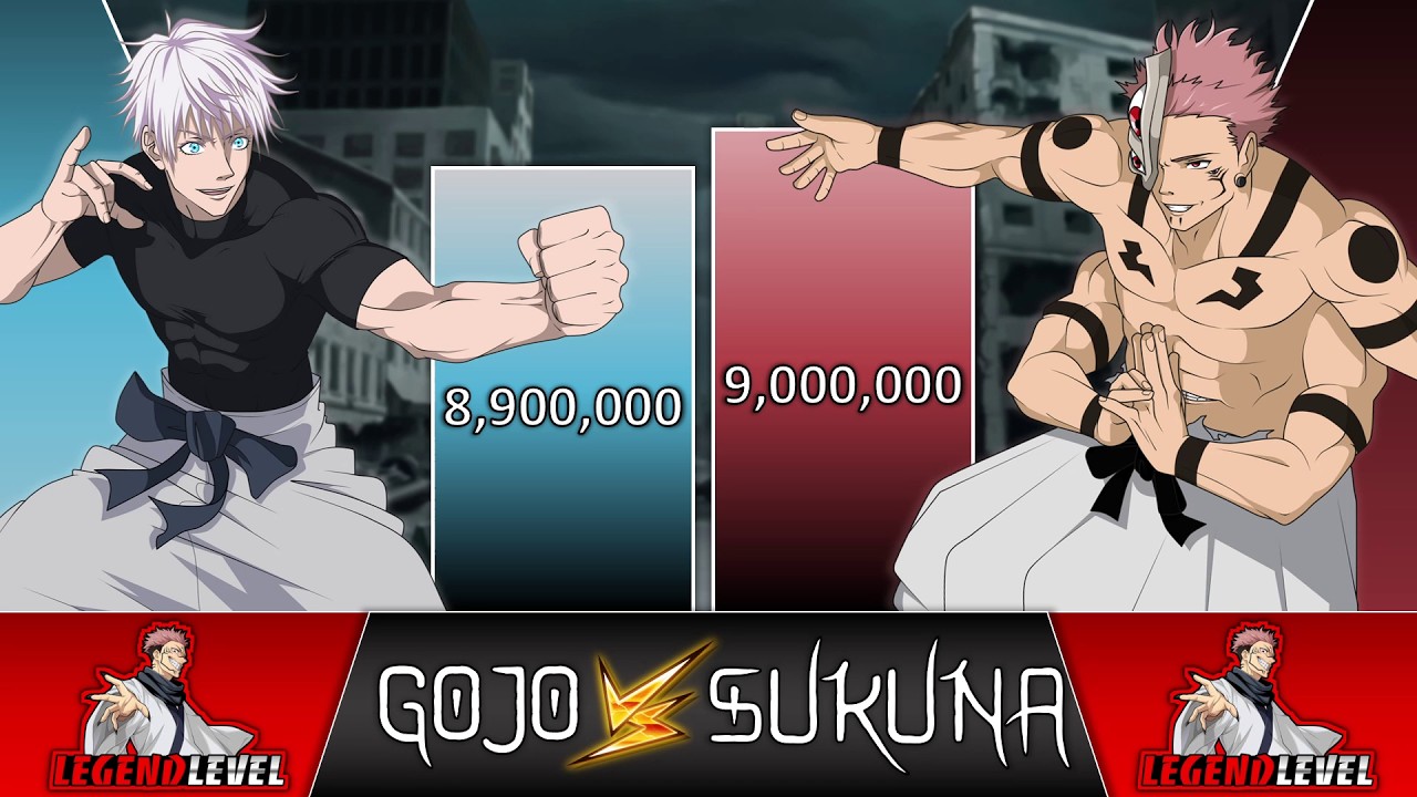 Gojo vs Sukuna Power Levels 🔥 (Jujutsu Kaisen 2024)