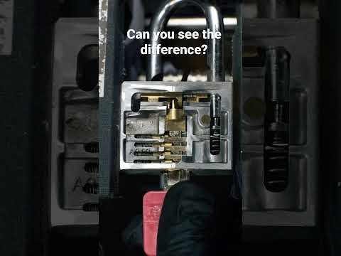 Opening a lock with a key vs comb pick.