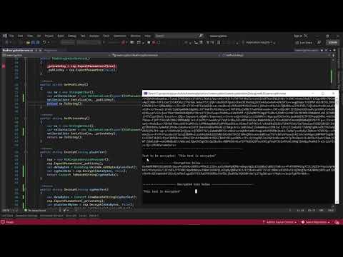 C# Public/Private Encryption | RSA Cryptography