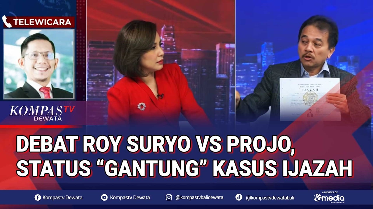 Debat Roy Suryo vs Sekjen Projo soal Status Ijazah Jokowi