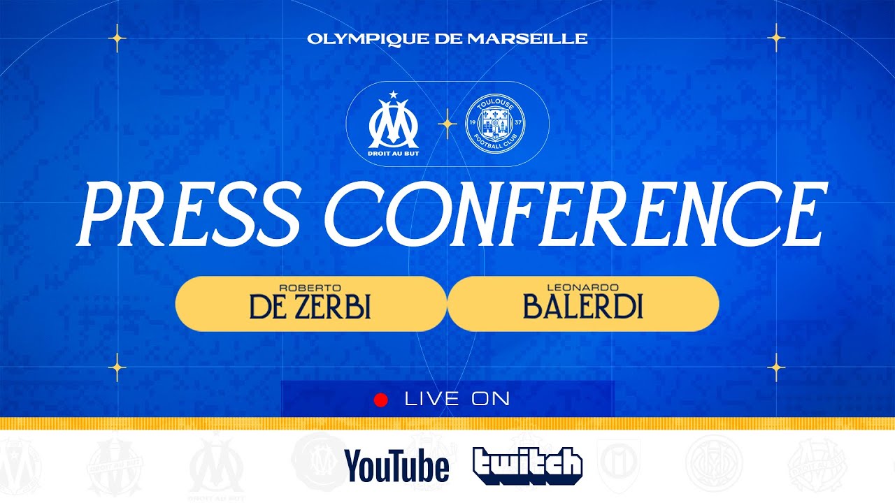 Conférence de presse de De Zerbi et Balerdi avant #OMTFC