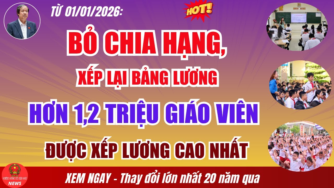 Bản Cập Nhật Lương Giáo Viên 2026: Bỏ Chia Hạng, Thay Đổi Toàn Diện Sau 20 Năm 📚
