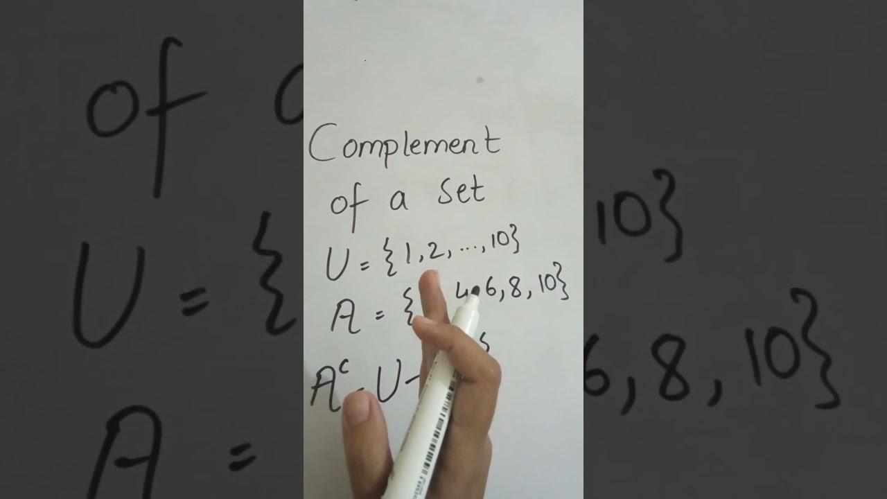Complement of a Set | Quick IGCSE & GCSE Math in 10s