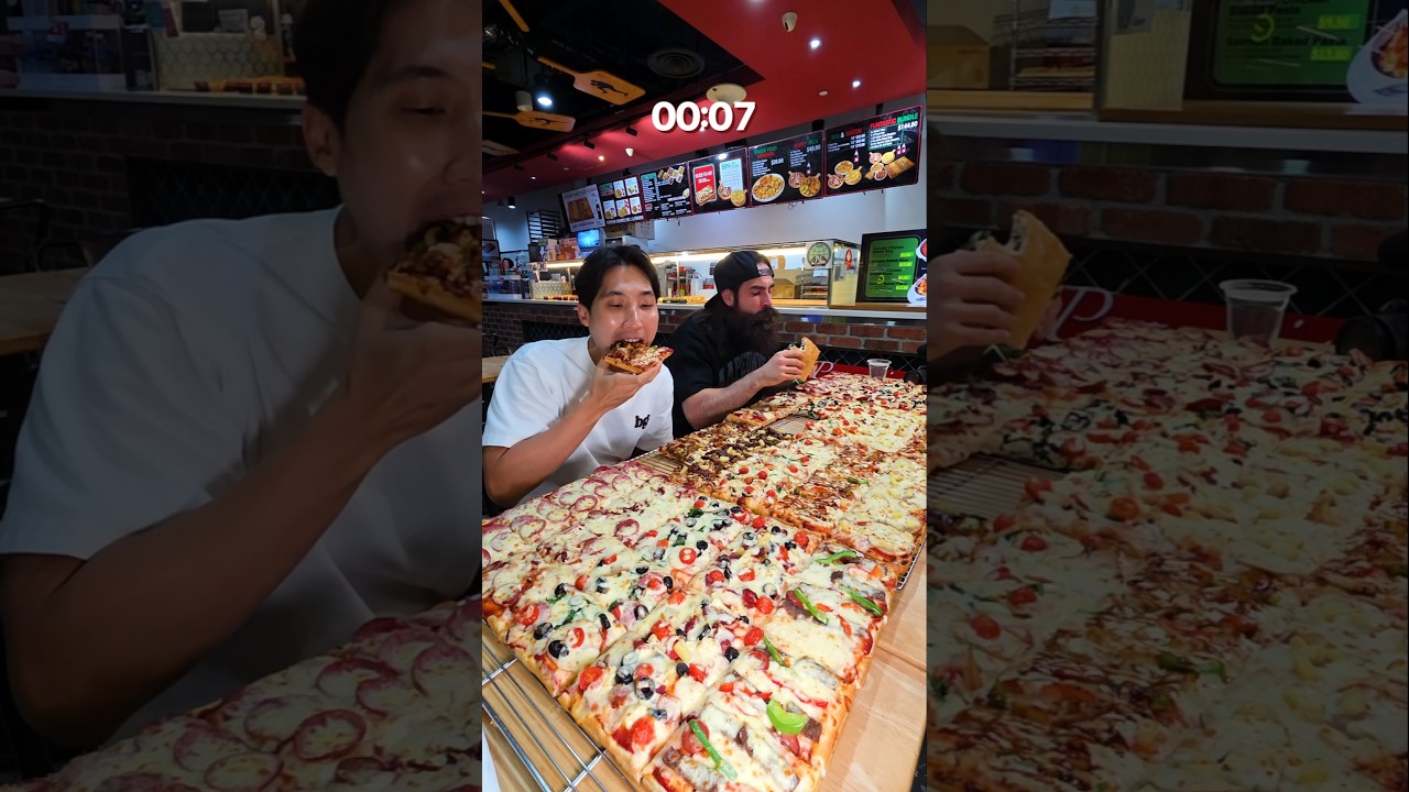 10KG (22lb) Pizza Challenge ft. @Beardmeatsfood! #foodchallenge