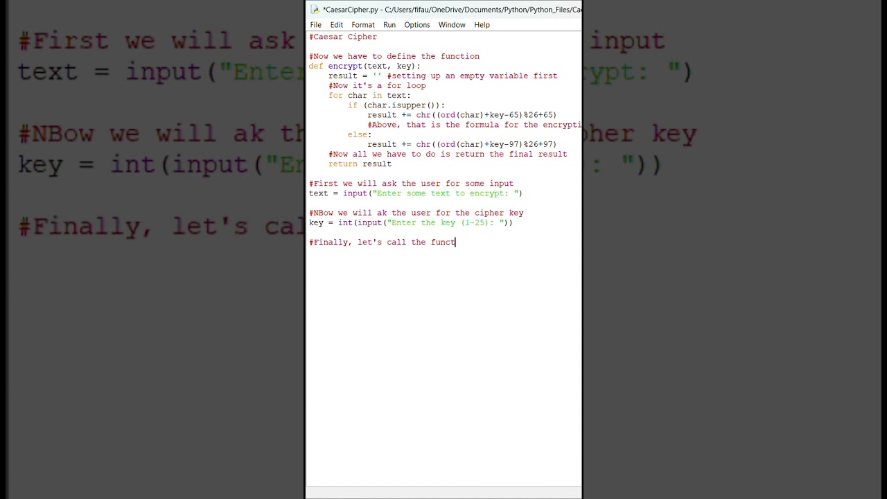 Learn to Build a Caesar Cipher in Python 🔐 | Easy Coding Tutorial
