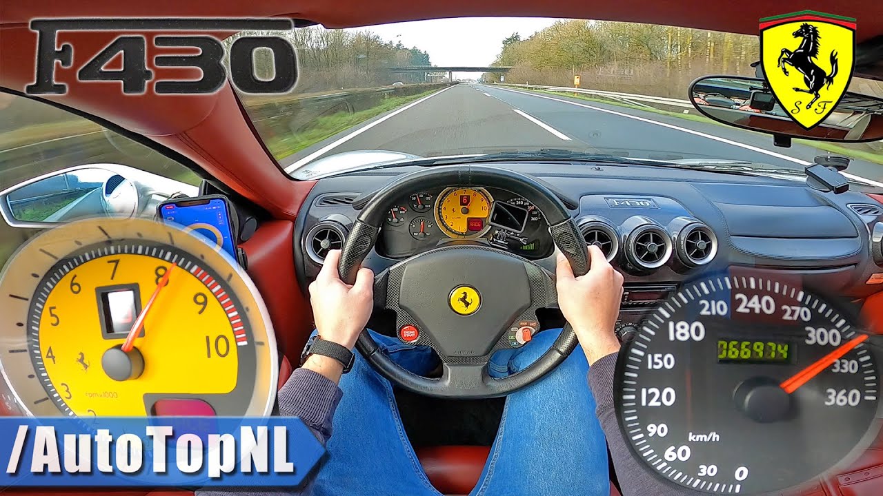 Ferrari F430 Hits 310 km/h on Unlimited Autobahn 🚗