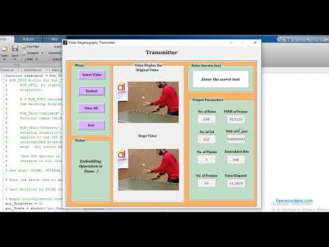 Video steganography using improved LSB matlab project source code