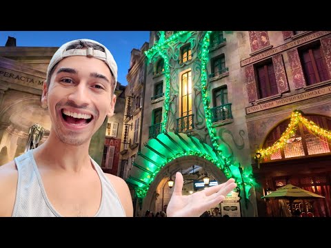 Christmas Has Arrived To Universal's Epic Universe! Park Updates & More!