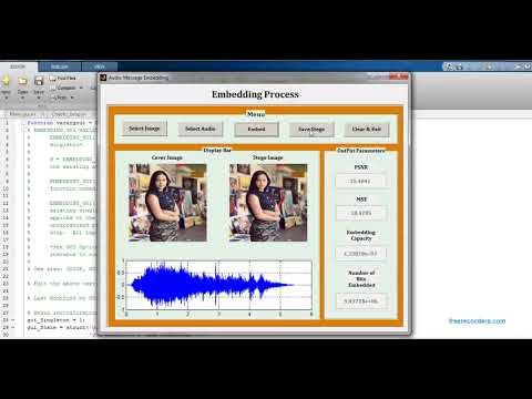 Hiding Audio into Image Steganography MATLAB code | MATLAB Project