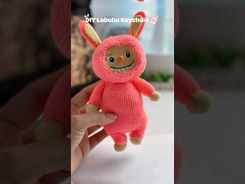 DIY LABUBU Keychain 😍✨#shorts #art #diy #craft #youtubeshortsvideo