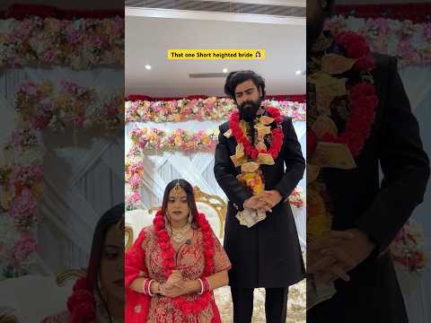 That one Short height wali bride 👰 #shorts #ytshorts #sejalgabashorts #marriage