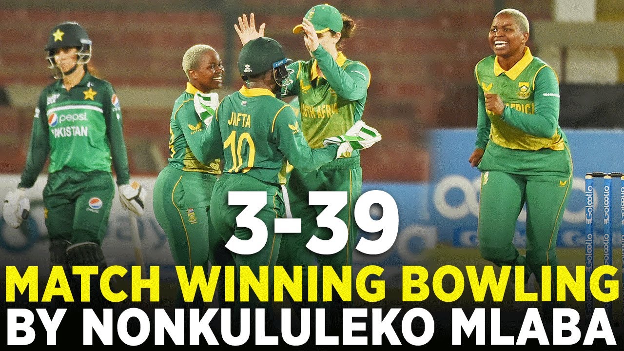 Incredible Bowling Performance by Nonkululeko Mlaba Secures Victory for South Africa Women 🇿🇦