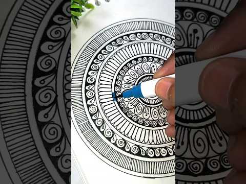 Mandala art 🎨 #shorts #mandala #mandalaart #art #drawing