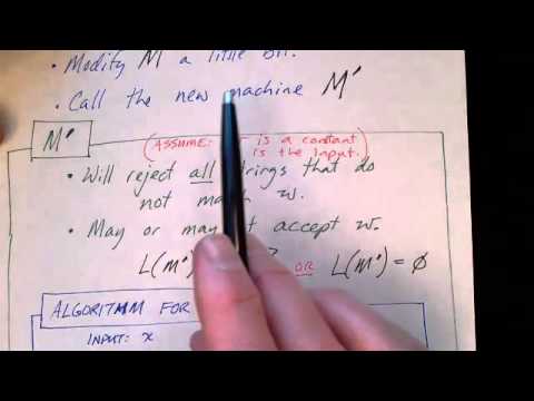 Lecture 42/65: Does a TM Accept Any String?