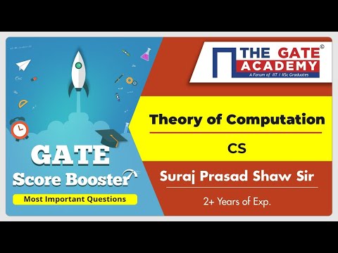 Theory of Computation (CS) - Most Important Questions for GATE 2020