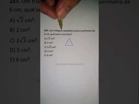 Área do triângulo equilátero