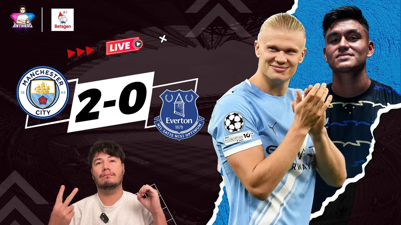 แมนฯซิตี้ คว้าชัย เอฟเวอร์ตัน 2-0 ฮาลันด์ทำคนเดียว 2 ประตู ⚽