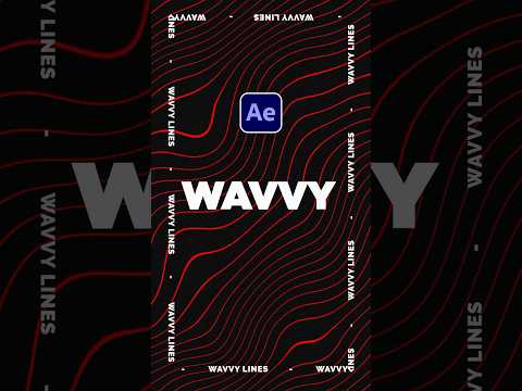 Create Stunning Wavy Line Motion Graphics in After Effects π¨