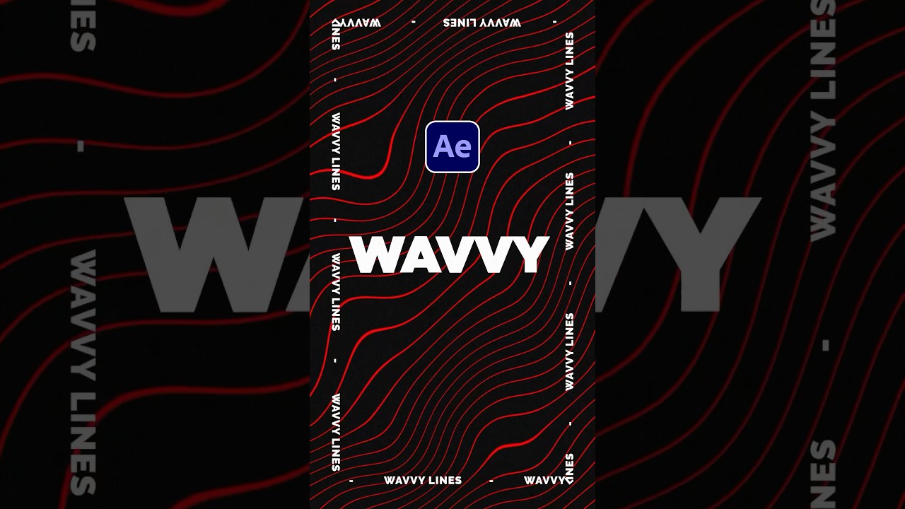 Create Stunning Wavy Line Motion Graphics in After Effects 🎨