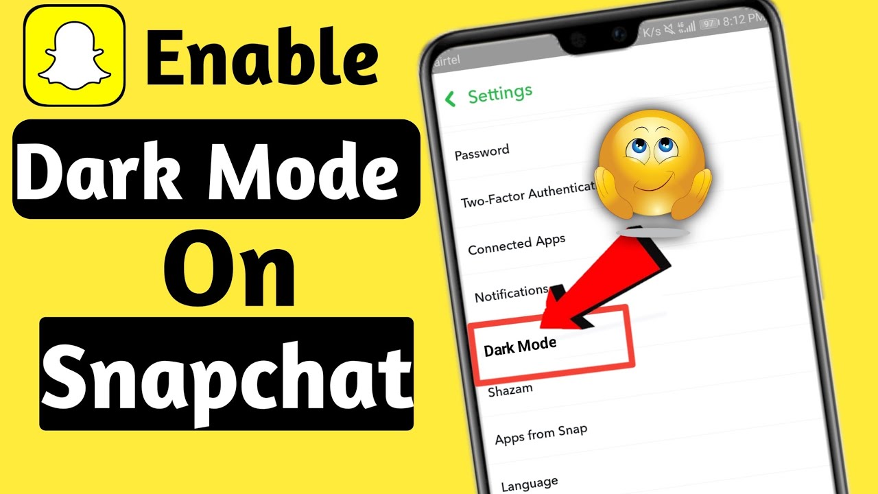 Enable Dark Mode on Snapchat in 2022 π