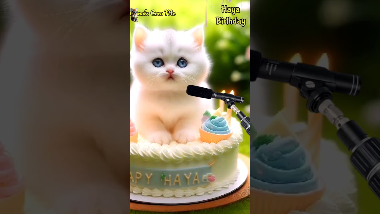 🎉 Happy Birthday Haya! Personalized Birthday Song with an Adorable Cat