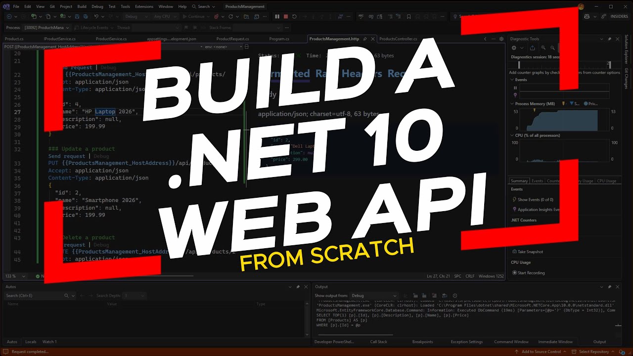 Build Your First ASP.NET Core Web API (.NET 10) 🚀