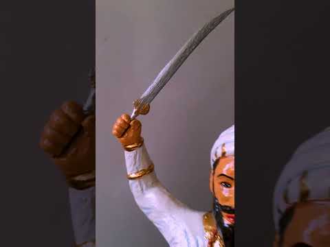 chatrapati shivaji maharaj sculpture painting process