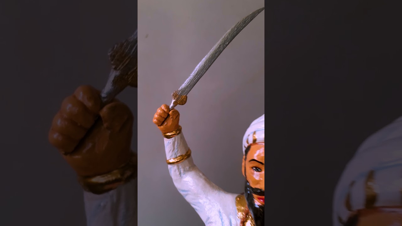 Creating an Epic Chhatrapati Shivaji Maharaj Sculpture | Step-by-Step Painting & Design Process 🎨