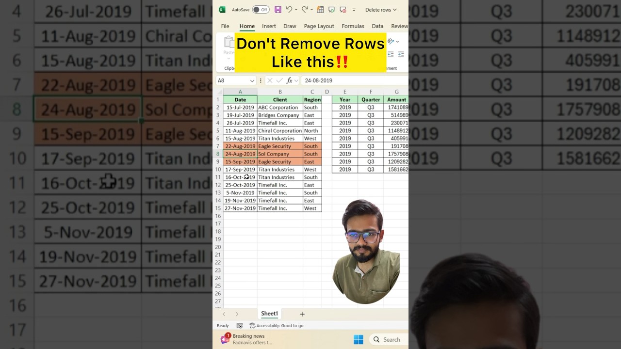 Easily Remove Rows in Excel Without Losing Data! 🚀