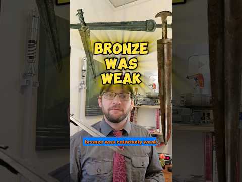 Bronze swords were ribbed for #history #sword #funfacts