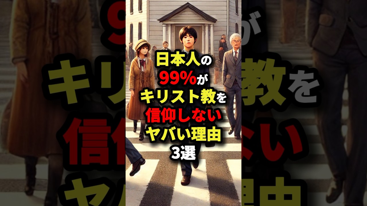 ㊗️100万回再生!!日本人の99%がキリスト教を信仰しないヤバい理由3選 #海外の反応