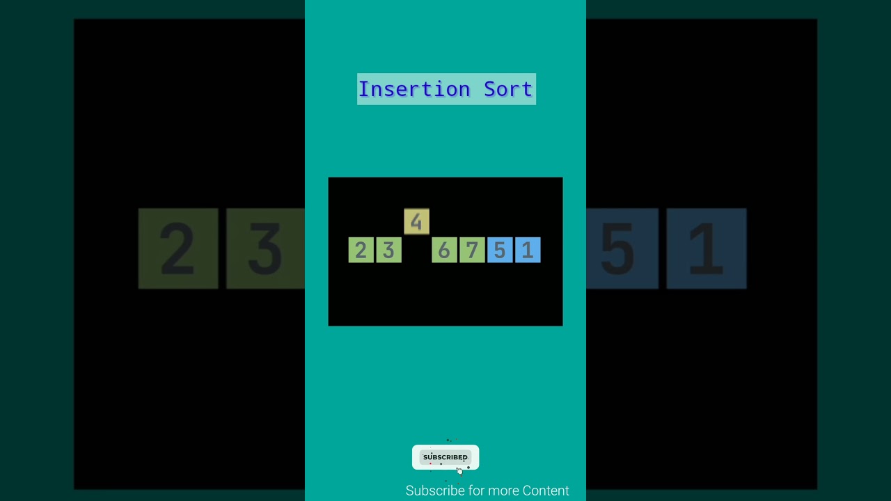 Learn Insertion Sort with Easy Animation 🎥 | Step-by-Step Sorting Guide