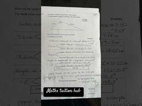 GCSE Question- Bounds and Trigonometry#gcse #maths #igcse #igcsemaths #bounds #trigonometry
