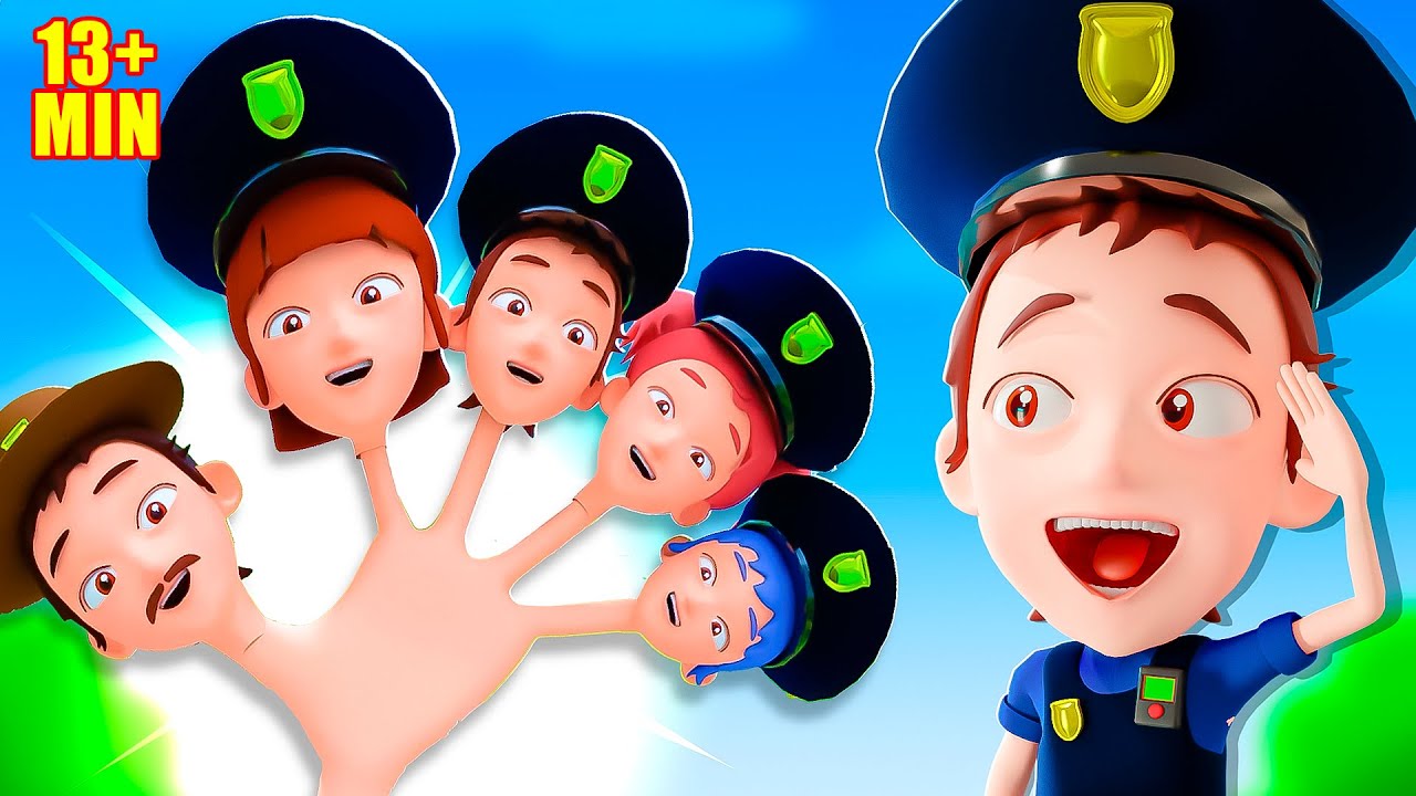Fun Police Finger Family & Nursery Rhymes for Kids 🎶