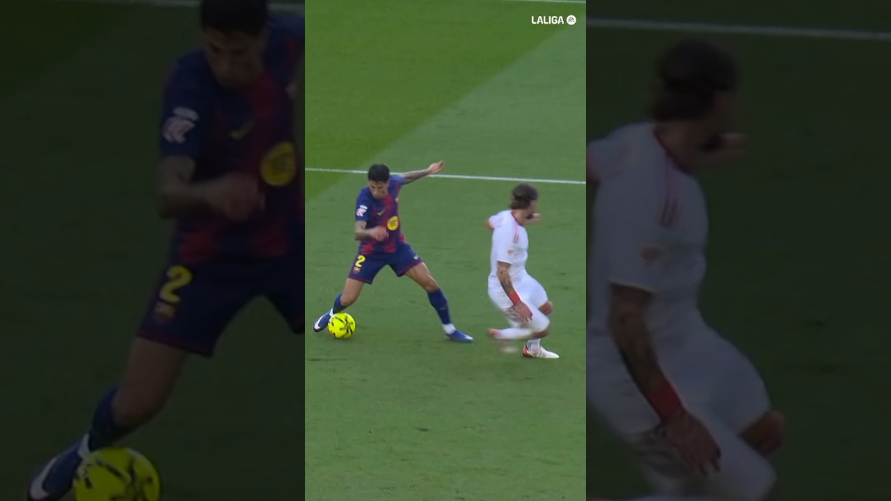 Catch him if you can 😏 #LaLigaHighlights #shorts #fcbarcelona #football
