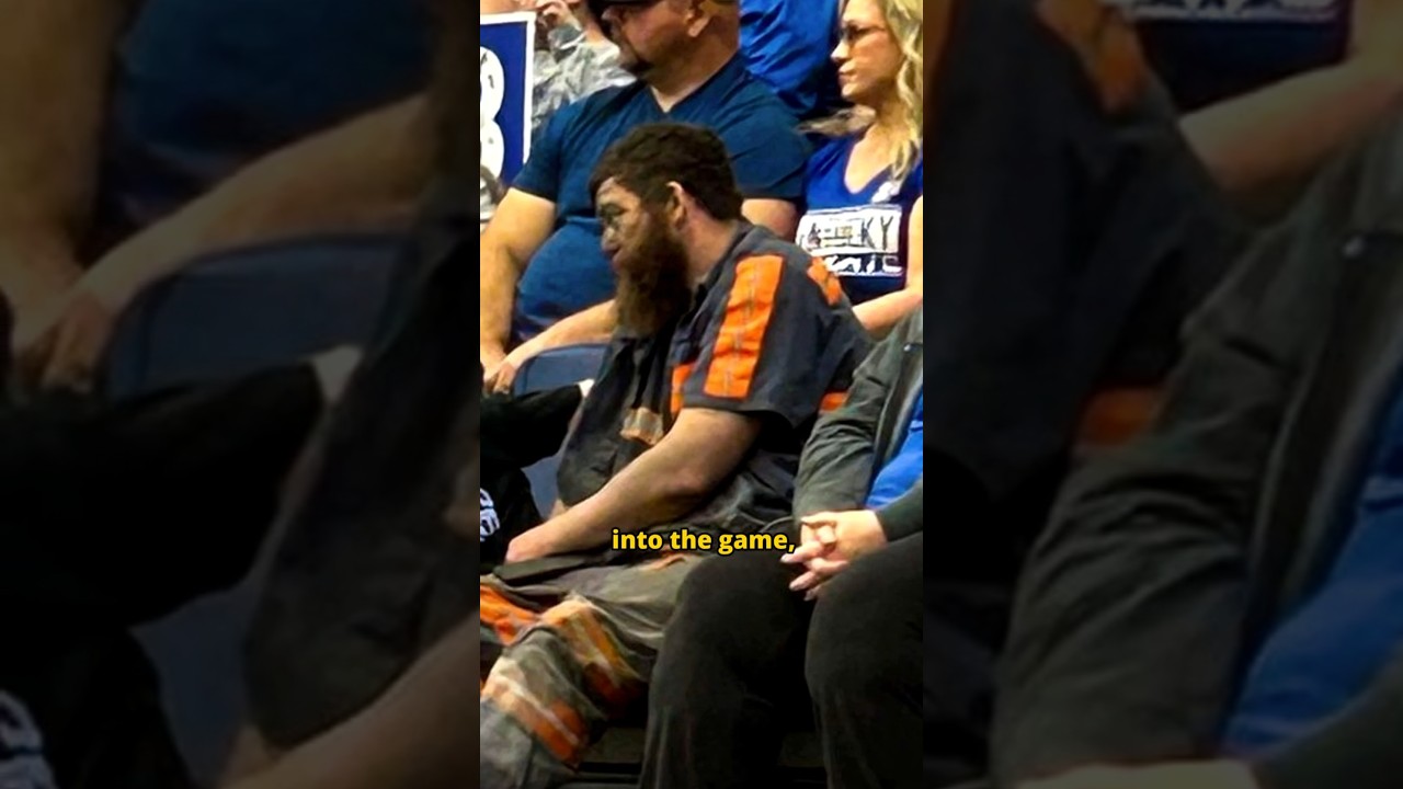 Unexpected Turn: Coal-Dusted Man Stuns Crowd at Kentucky Scrimmage 🏀