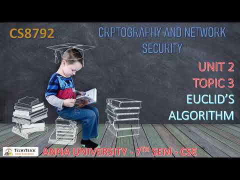 CS8792 - CRYPTOGRAPHY AND NETWORK SECURITY -  UNIT 2 - TOPIC 3-EUCLID'S ALGORITHM IN TAMIL BY ABISHA