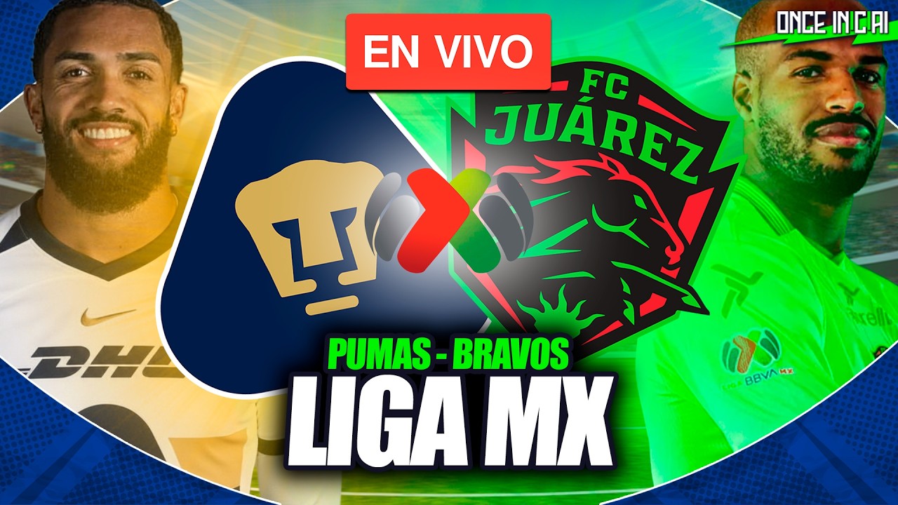 Pumas vence 4-2 a Juárez en la Liga MX ⚽