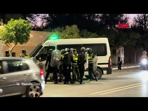 أحداث شغب تشهدها بني ملال والأمن يتدخل