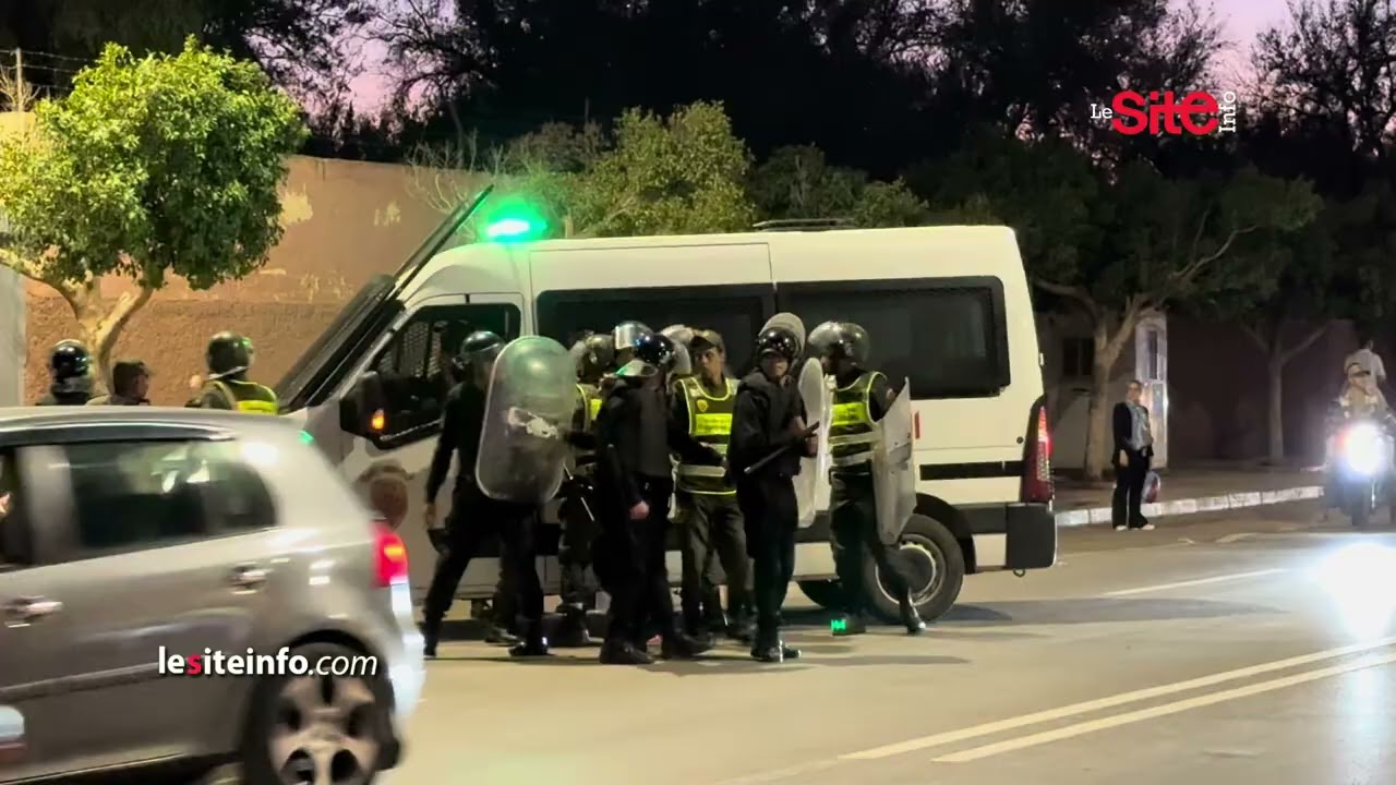 أحداث شغب في بني ملال والأمن يتدخل 🚓