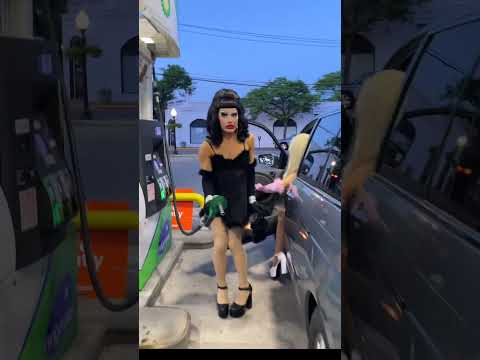 Drag queens pump gas in small town (scary)