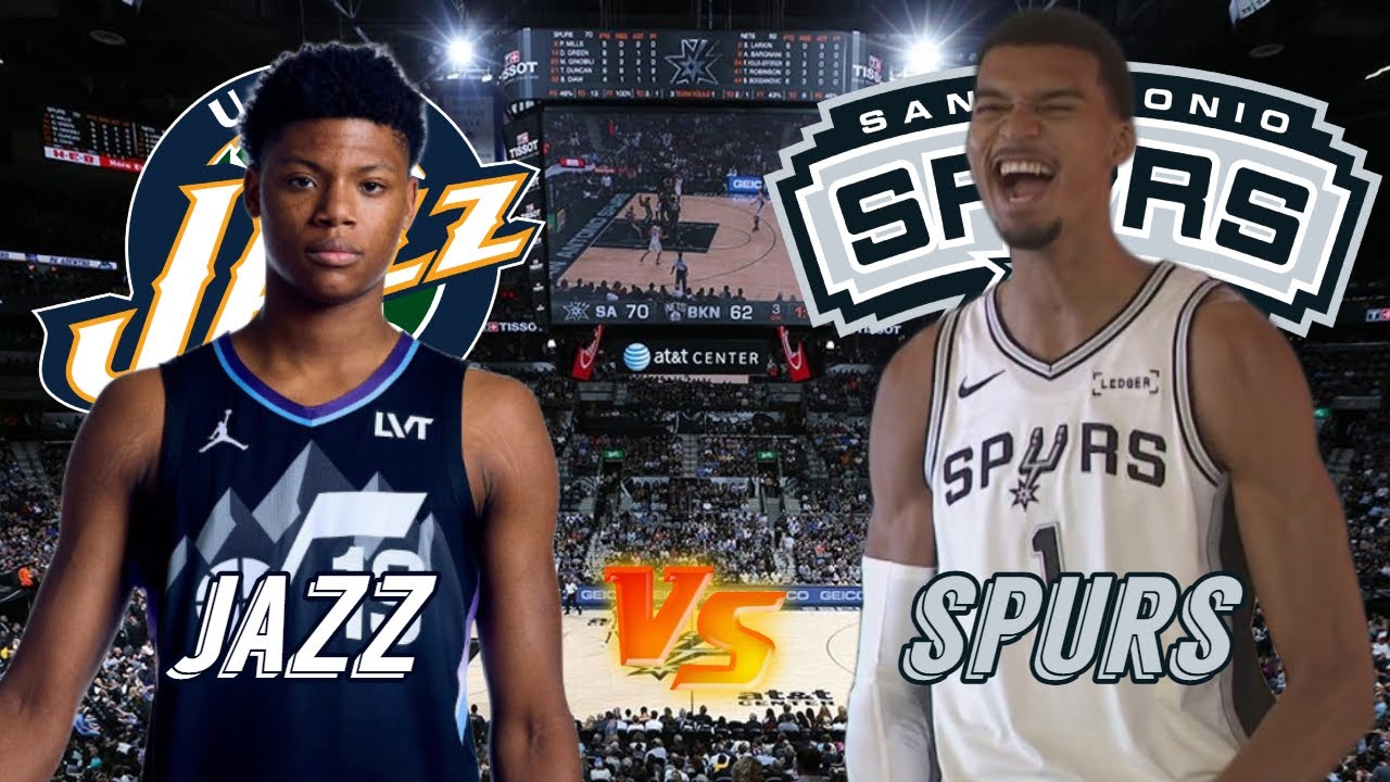 Jazz vs Spurs Live Play & Score 🏀