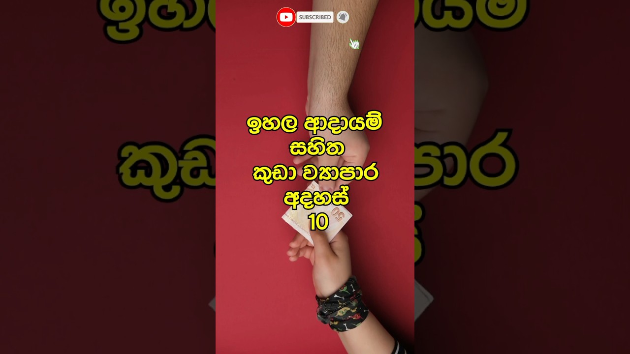 ඉහල ආදායම් වියපාර 10 අදහස් 💼