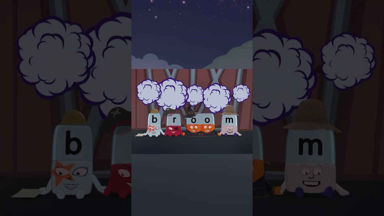 Spell 'Moon', 'Broom', & 'Room' π | Learn with Alphablocks
