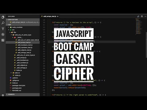 Javascript boot camp - Caesar cipher