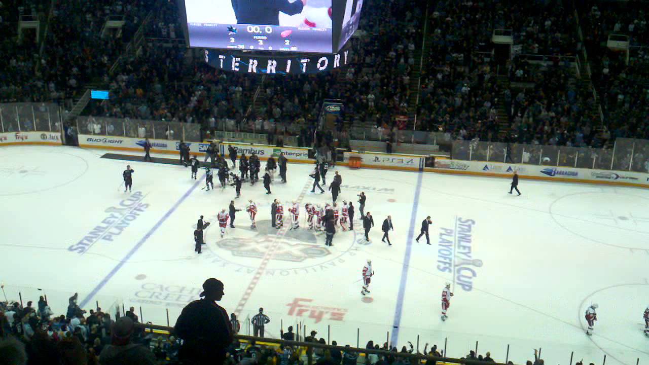 Sharks vs. Red Wings Game 7 Finish & Handshake π€