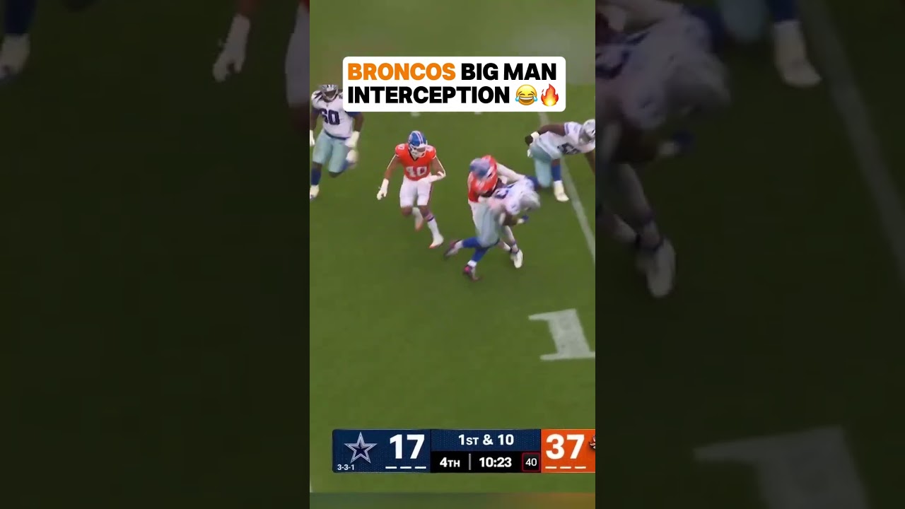 Broncos Star Player Makes Epic Interception! 😂🔥