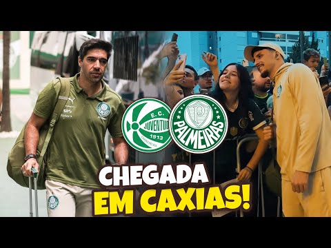 CHEGADA DO PALMEIRAS EM CAXIAS PARA ENCARAR O JUVENTUDE PELO BRASILEIRÃO